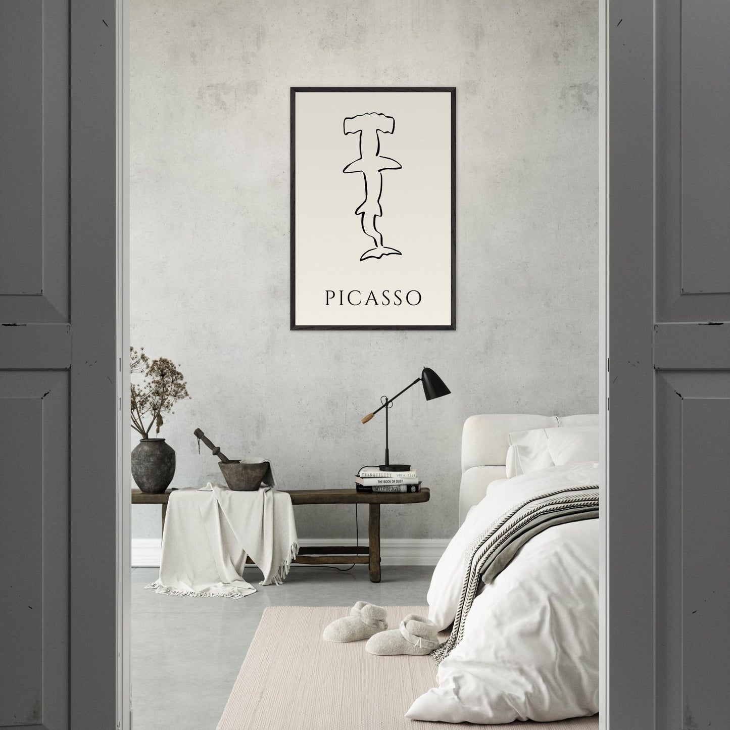 Picasso Hammer Head, Line Art Print, Gift Print