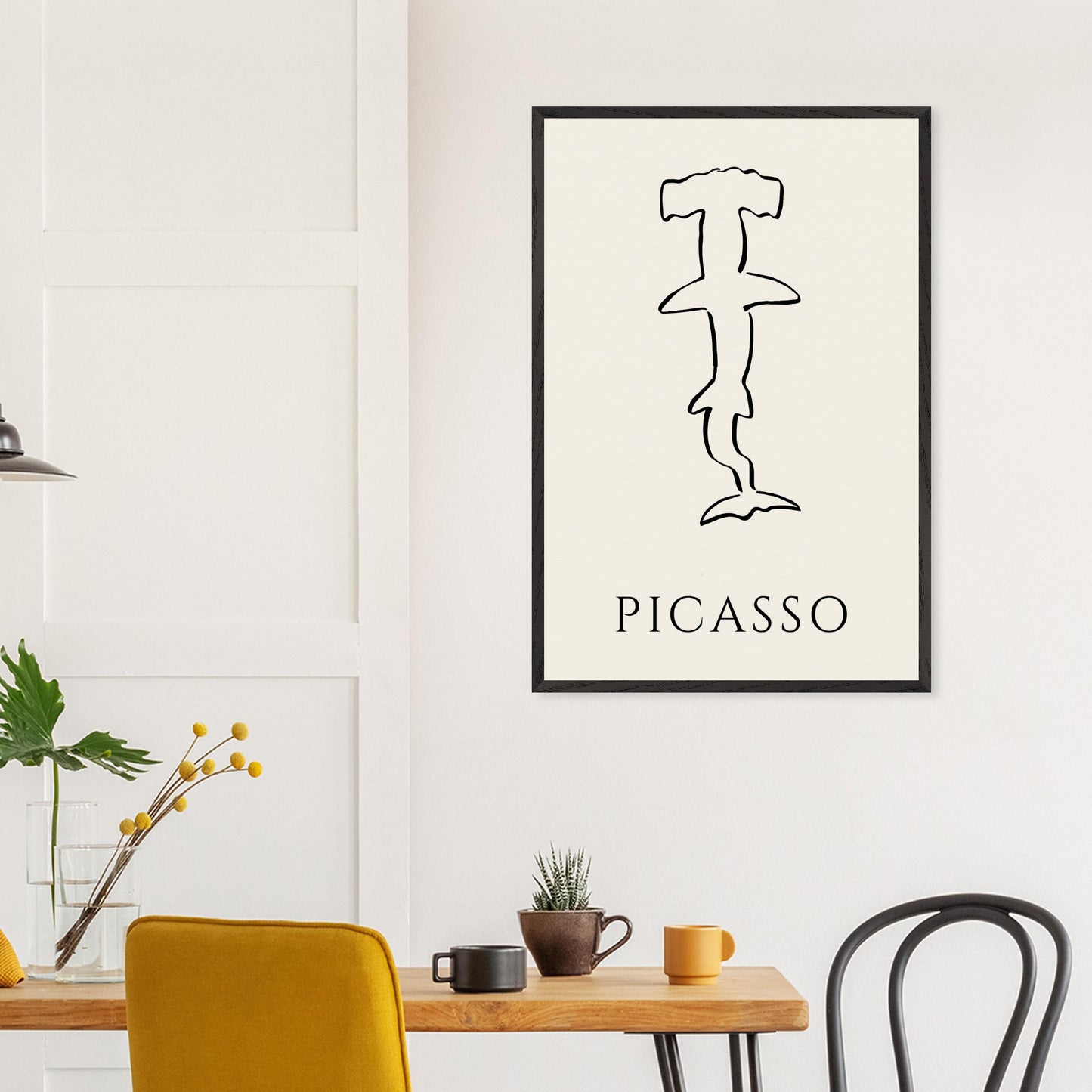 Picasso Hammer Head, Line Art Print, Gift Print