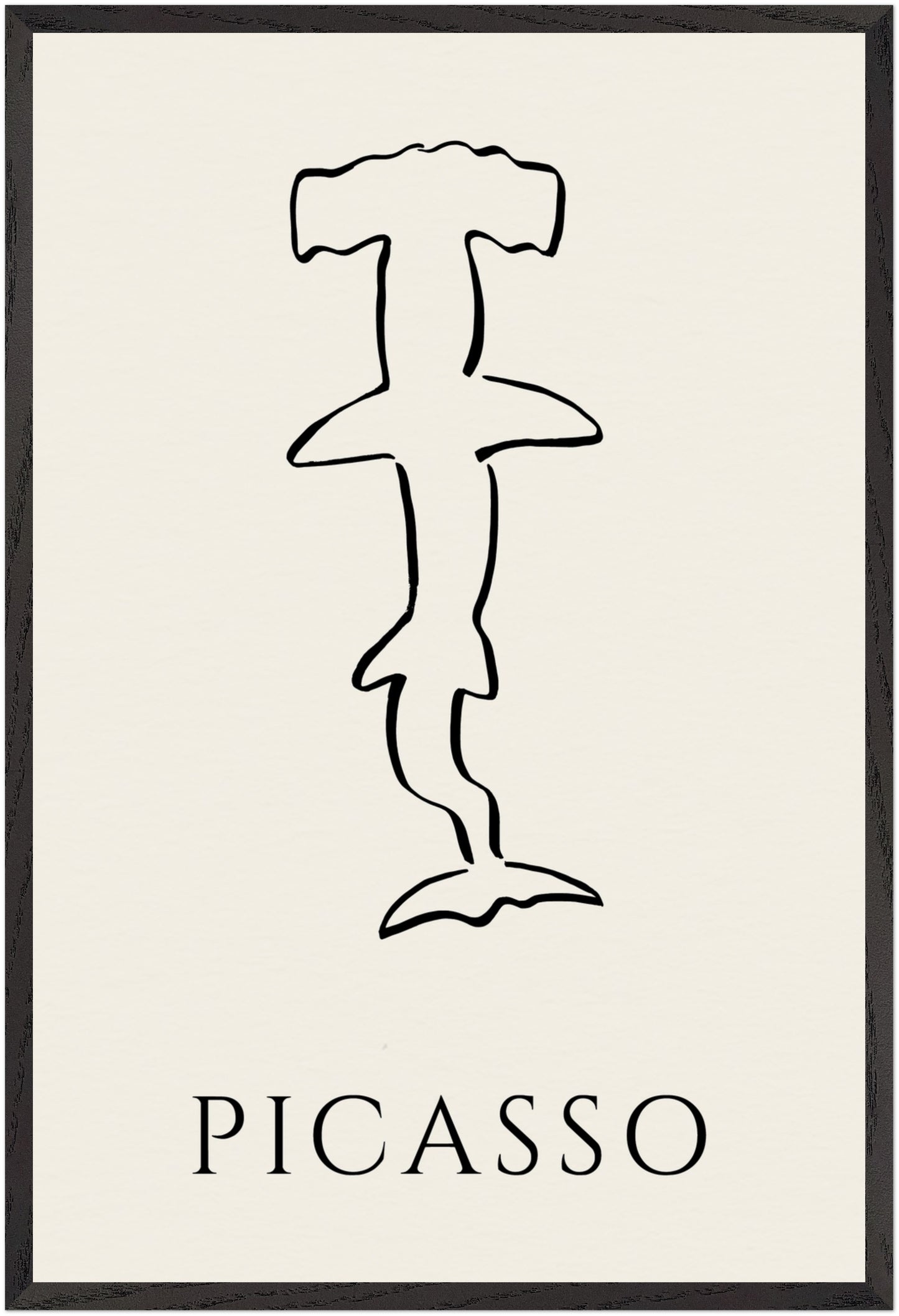 Picasso Hammer Head, Line Art Print, Gift Print